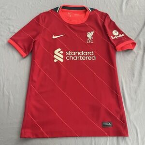 Liverpool FC 2021-22 Home Soccer Football Jersey Nike YOUTH Large
